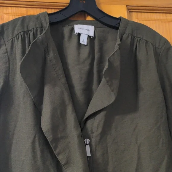 Nine West Olive Bomber Jacket - Picture 3 of 6